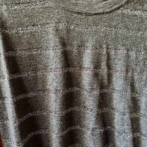 Ann Taylor gray and silver sweater - Picture 2 of 6